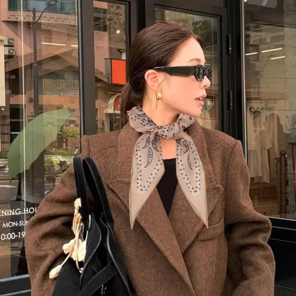Neue Mode Kaschu Seidenschal Dünnes Lätzchen Sonnenschutz Halstuch Dekoration High End Hals Schlüsselbein Schutz Frühling Herbst