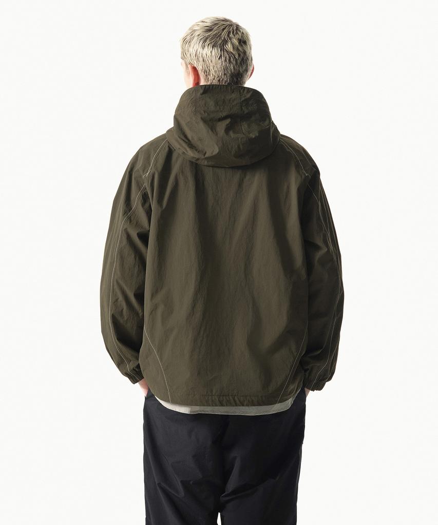 Musinsa Standard [City Leisure] Stitch Windbreaker Jacket [Olive Green]