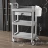 Compact Beauty Salon Trolley: Mobile Hand Push Storage Rack for Household Tools