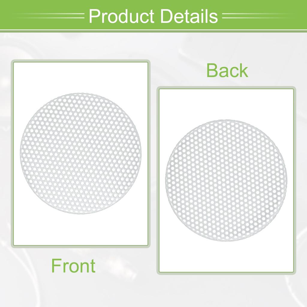ACROPIX Universal 1.5" Speaker Grille Mesh for Audio Subwoofer 45x4mm Frameless White - Set of 2