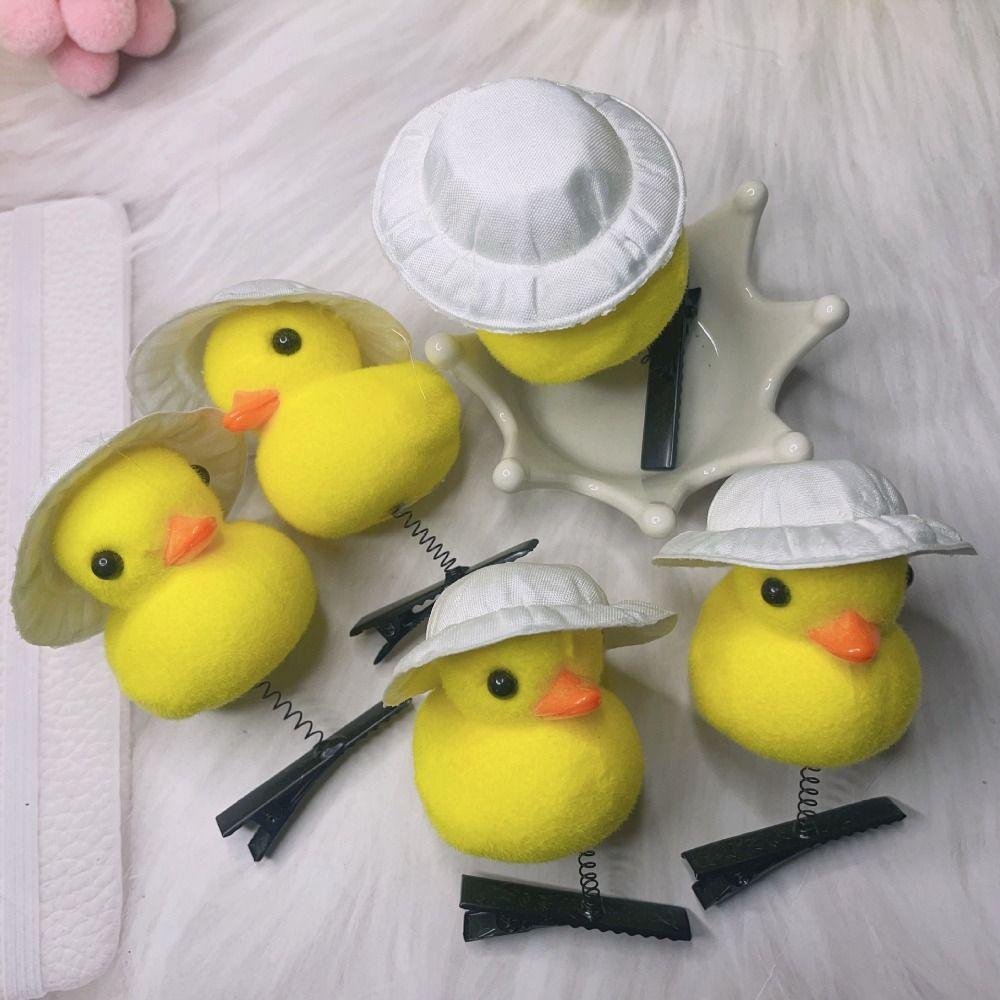 10pcs Cartoon Hairpin Plush Duckbill Clip Hair Styling Tool Spring Hair Clip  Hair Accessory