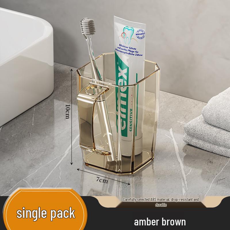 

Elegant Transparent Toothbrush and Mouthwash Cup Set for Couples and Kids 401-500ml