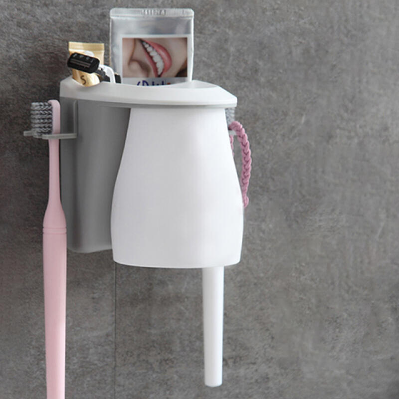 Mutagong Upside-down Toothbrush Holder Magnetic Draining Toothbrush Holder gray