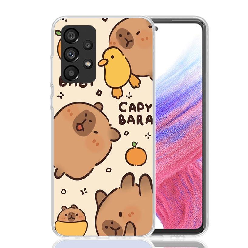 

Funny Capybara Cartoon Animal Phone Case For Samsung Galaxy A17 A16 A14 A15 A13 A57 A56 A54 A55 A53 A37 A36 A34 A35 A33 A26 A24 Samsung A73