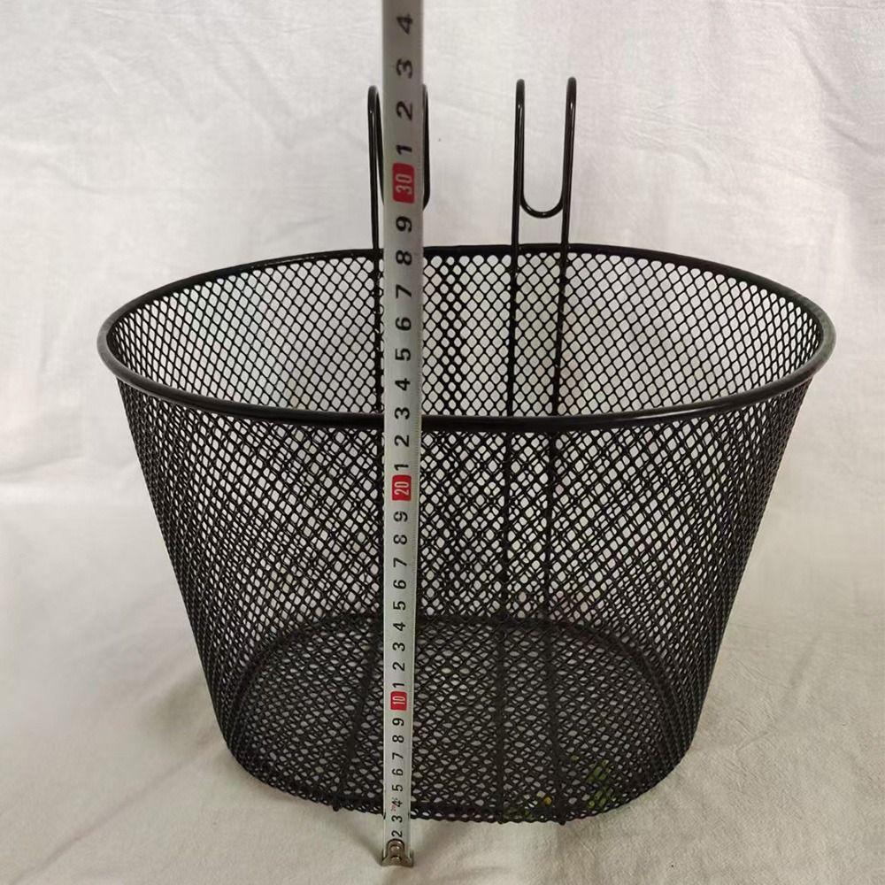 28*23*23cm Bike Front Basket Iron E-Scooter E-bike Basket Bicycle Front Handlebar Basket