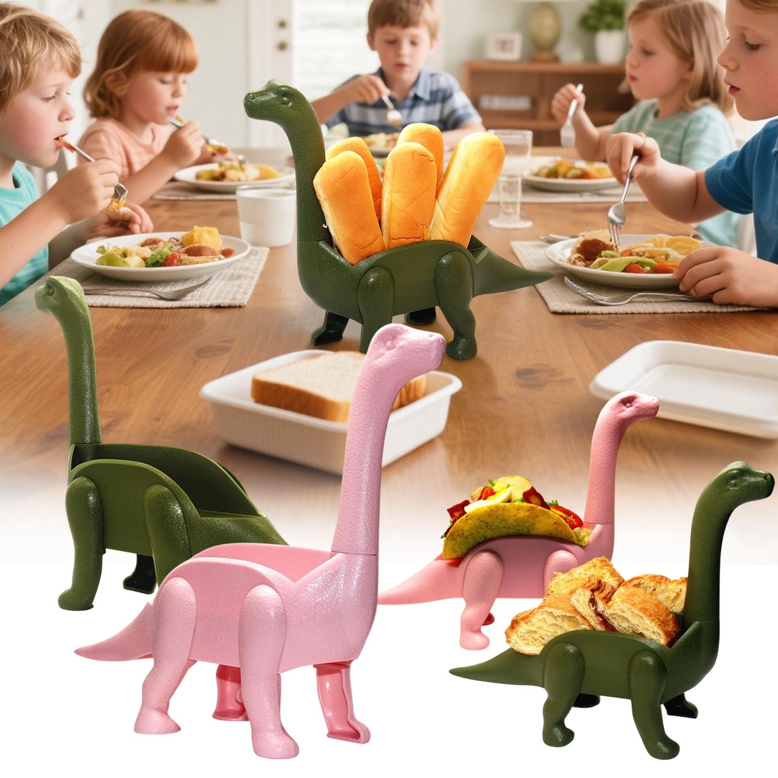 

Taco Stand Rack Tray, Plastic Long Necked Dinosaur Shaped Food Server Taco Holders, Dinosaur Taco Stand For Hot Dogs, Burritos, One Size армія зелений колір