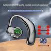 Wireless Bluetooth Earbuds S03 with Rotatable Clip, Air Conduction, Digital Display, and Non-In-Ear Design for Left and Right Ears.