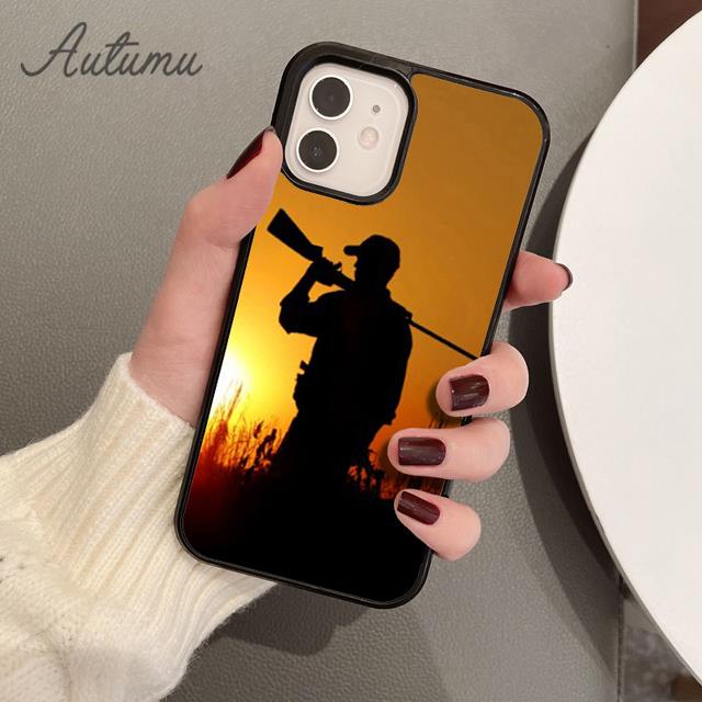 

Bird Duck Hunting Sunset Phone Case for iPhone 17 Air 15 16 11 12 13 14 Pro Max Plus Cover coque Fundas Shell iPhone 13