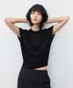 SUARE WOMEN Linen Void Sleeve Knit Black