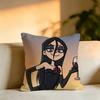 Russian Cartoon MMetal Family Pillow Case Square DoubleSided Sofa Cushion Cover Bedroom Bedside Pillow