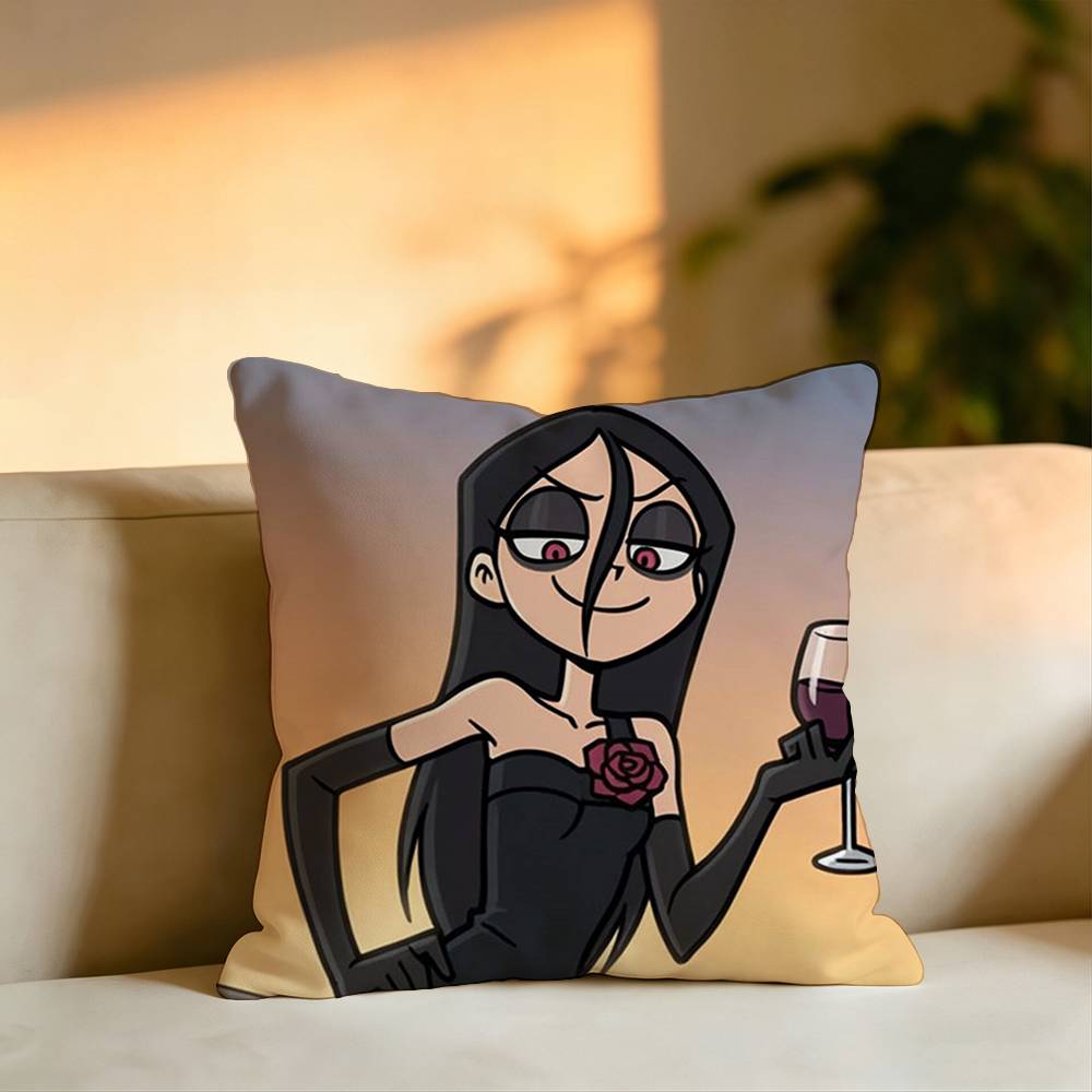 Russian Cartoon MMetal Family Pillow Case Square DoubleSided Sofa Cushion Cover Bedroom Bedside Pillow