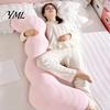 Cooling Body Pillow for Adults & Side Sleepers, Breathable L-Shaped Long Comfortable Bed Hugging Pillow, Full Leg Support Cushion with Removable Cover