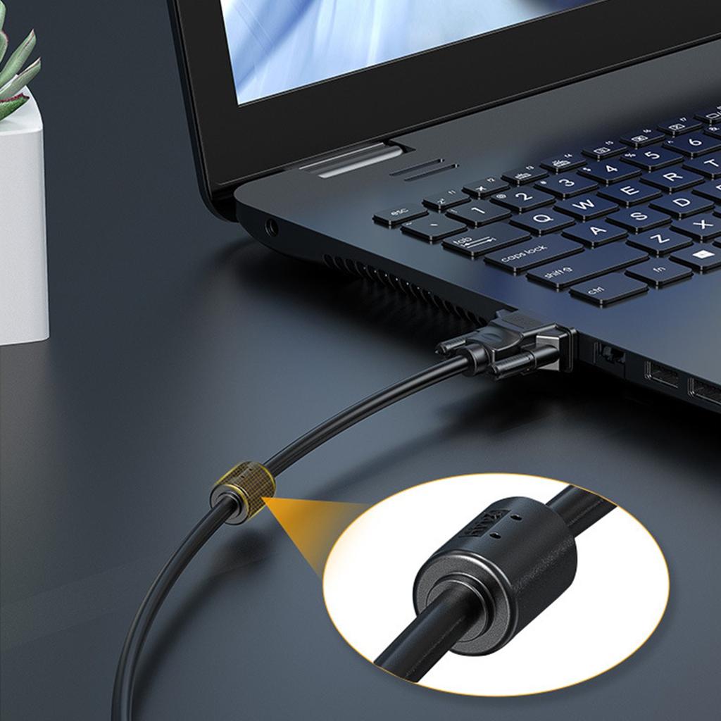 Flexible VGA Cable VGA 15Pin Male to Male Connector Cable with AntiInterference Design for Clear Display Monitors Cable