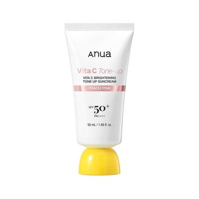 Anua Vita C Tone Up Sun Cream 50ml SPF50+ PA++++ Hydrating Primer for Mixed Skin Types