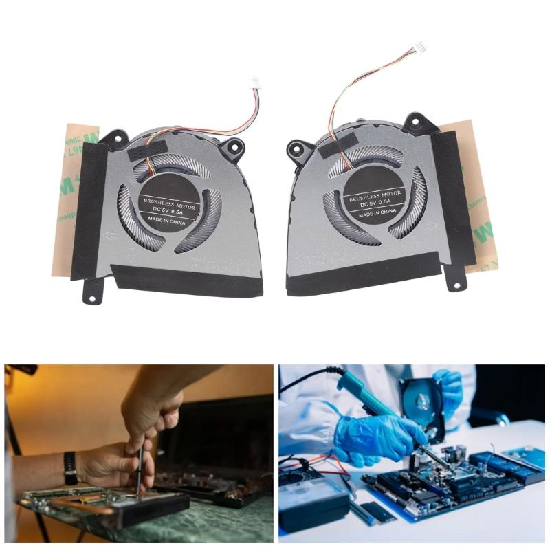CPU GPU Cooling Fan Notebook Cooling Metal Heat Dissipation Fan for G14 GA402R GA402RK GA402RJ Series Laptop Notebook