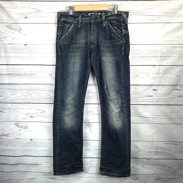 G-Star Raw Denim Pants Jeans Men S Blue Button Front