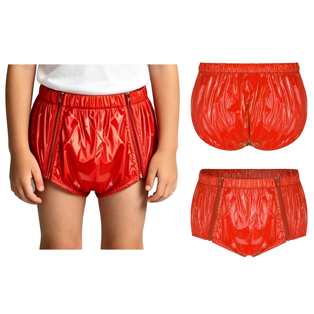 Unisex Kids Swim Diaper Cover Reusable Leakproof Water Resistant Elastic Waistband Zipper Briefs for Special Needs Pool Safety