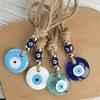 Handcrafted Blue Eye Charm - Evil Eye Pendant, Decorative Glass Wall Hanging with Multiple Color Options, Home Decor
