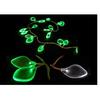 Guirlande lumineuse feuilles givrees vert
