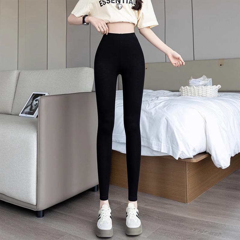 Women s High-Stretch Slim-Fit Leggings for Spring/Summer - Flattering Thin Nine-Point Yoga Pants M