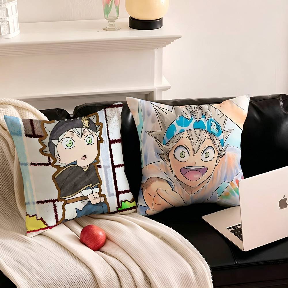 1pc Black Clover Asta Anime Pillow Case Fashion Square Pillowcase Bedroom Sofa Room Ins Decoration Leisure