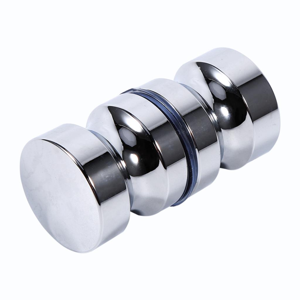 Aluminum Alloy 1.1  Dia Single Glass Door Knob Bathroom Shower Cabinet Handle with Screw
