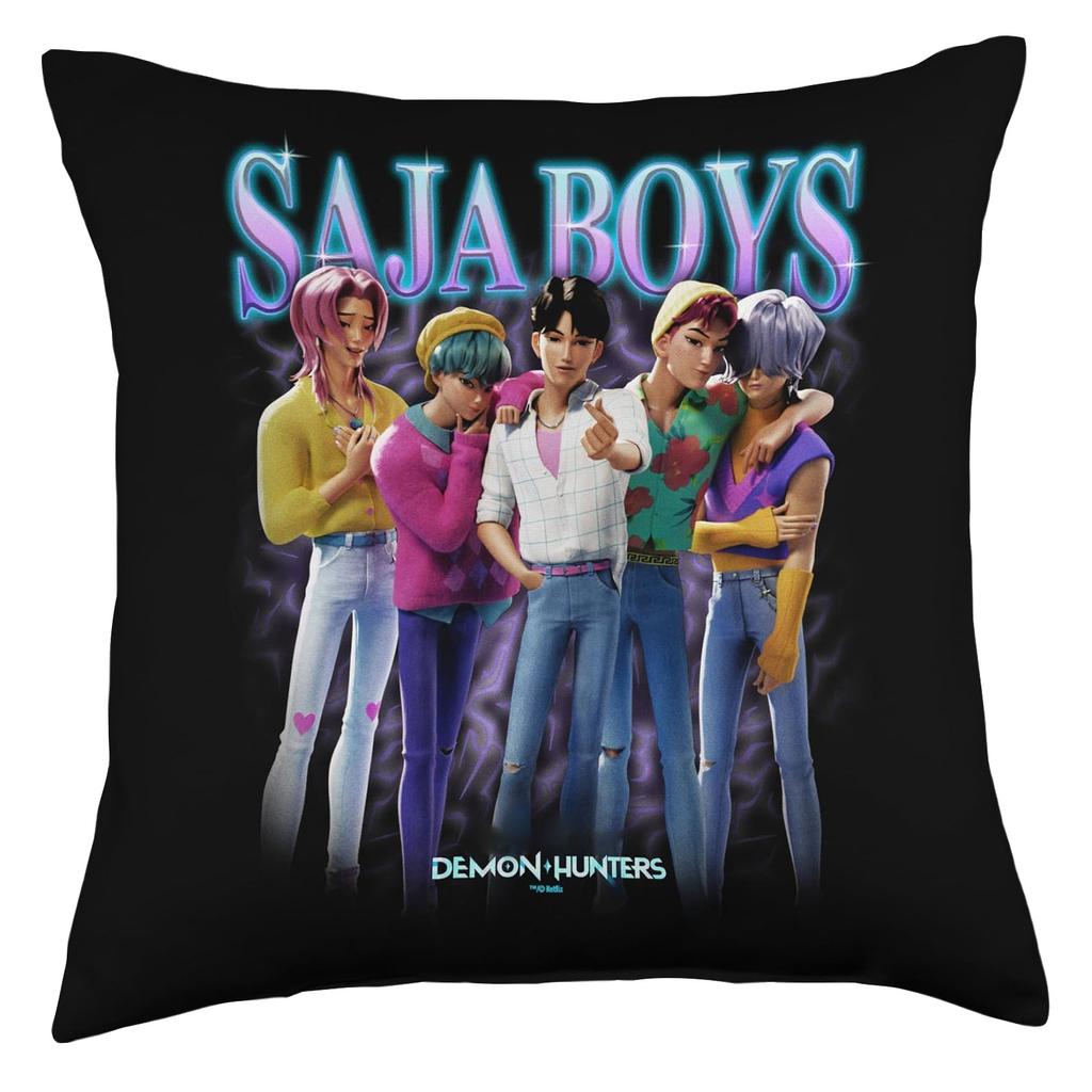 Linen Printed Pillowcase, Home Decoration Pillowcase, Easy To Clean, 18*18in Pillowcase, Suitable For Sofa, Car, Bed