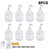 1-10pcs Outdoor USB Rechargeable LED Lamp Bulbs High Brightness Emergency Light Hook Up Camping Portable Lantern Night Lights