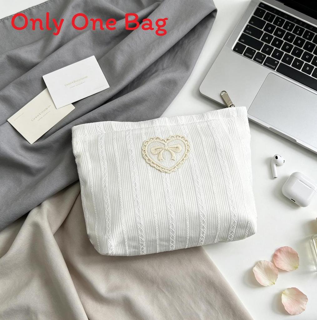 Butterfly Knot Makeup Bag With Large Capacity For Travel And Daily Use