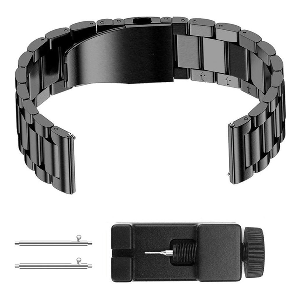 Edelstahl-Armband Kompatibel für Smartwatch Uhrenarmbänder 22mm Herren Damen, Metall Ersatzarmband Armbänder