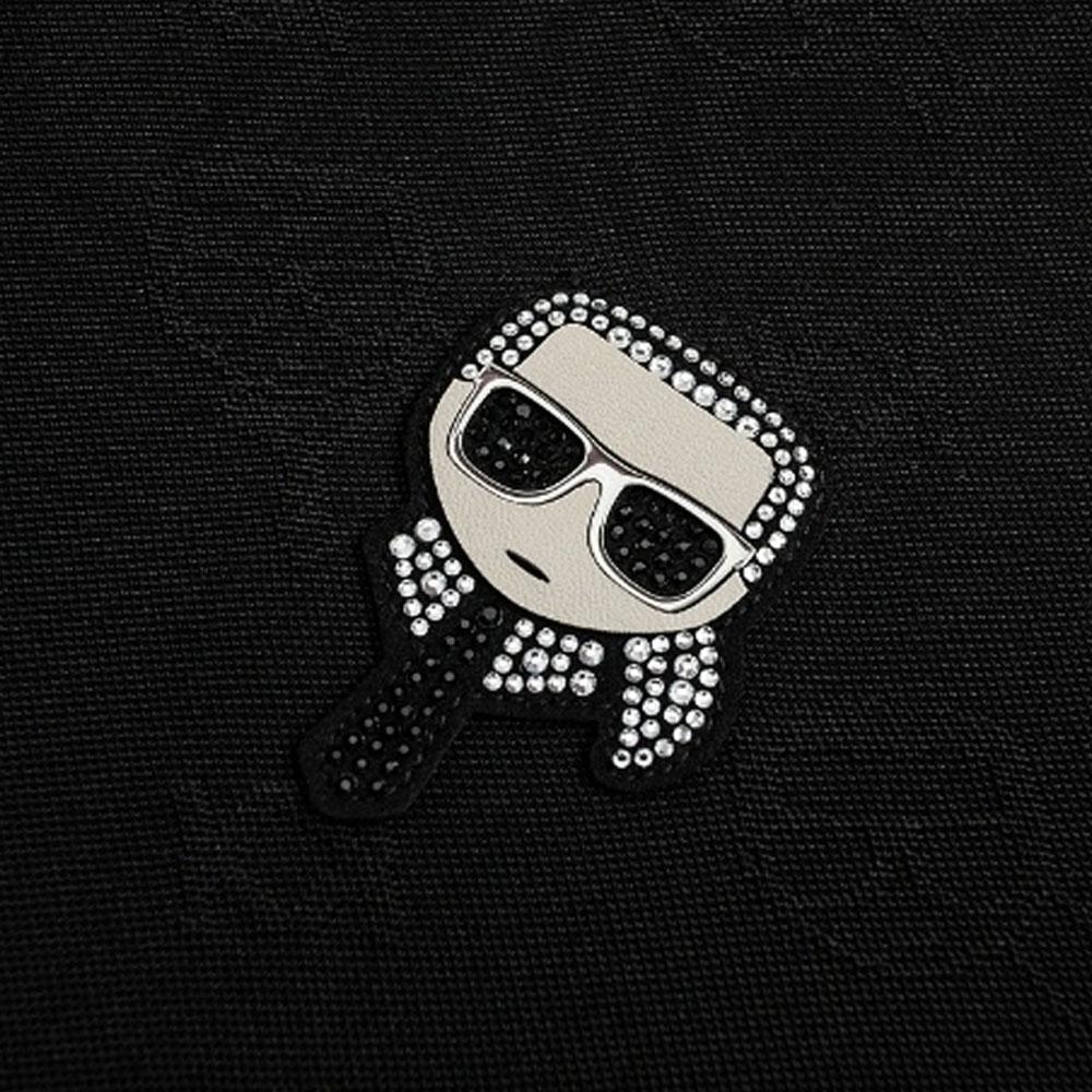Karl Lagerfeld Commuting Outdoor Sports Comfortable Fashion Casual Logo Cartoon Print Short Sleeve Polo Shirt Men tops Black E33M1701-210696