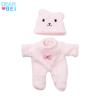 Soft Rubber Baby Doll Cute Bear Plush Clothes 20CM Reborn Doll Girl Gift