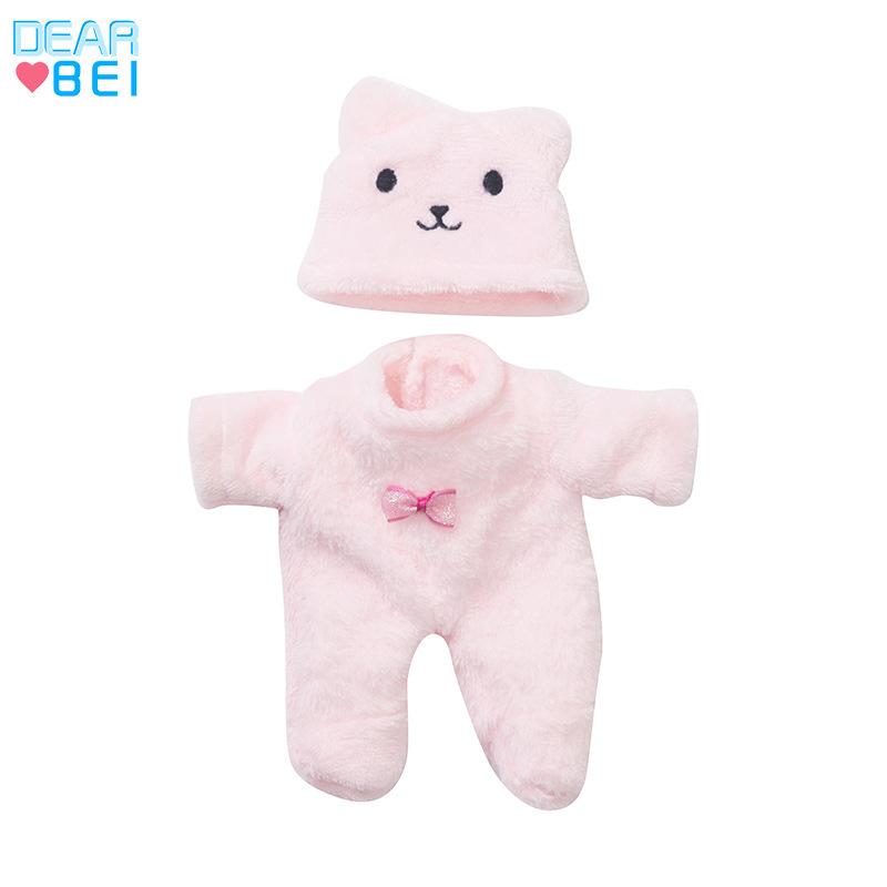 Soft Rubber Baby Doll Cute Bear Plush Clothes 20CM Reborn Doll Girl Gift