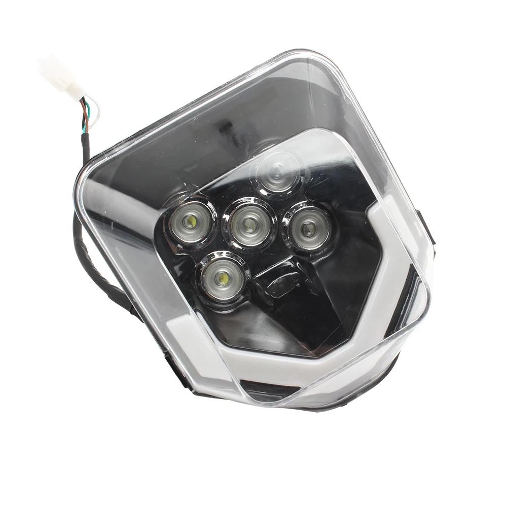 Enduro Motocross Headlight Assembly For Husqvarna 450 Motorcycle Headlight Plate LED TE FE TX FC 250 300 350 501 2017 2018 2019