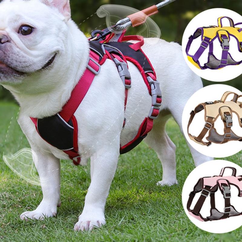 Dog Harness Chest Leash Pet Vest Harness Dog Vest Walking Training Reflective Harness with Safety Buckle Dogs Pet Supply