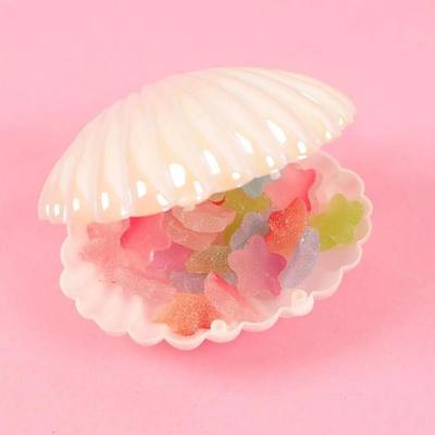 10pcs Shell Candy Boxes Plastic Seashell Party Decor Biscuit Treats Holder Cute MakeUp Jewelry Storage Boxes
