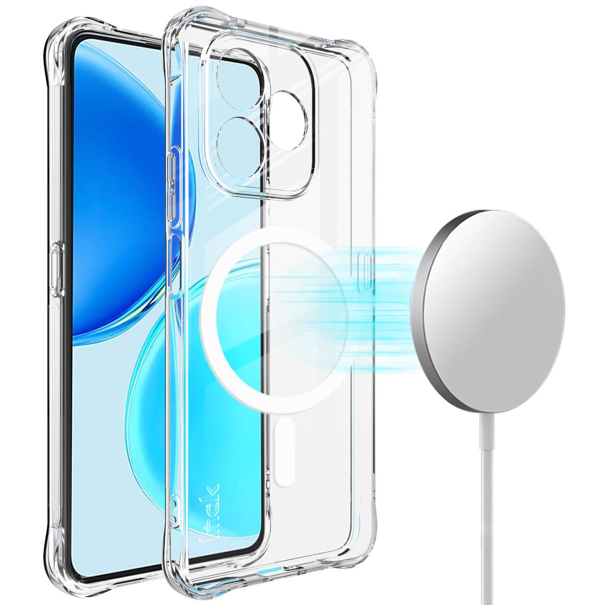 Чехол для телефона Honor X8d 4G IMAK Ударопрочный Мягкий Магнитный Чехол Honor X8d 4G белый
