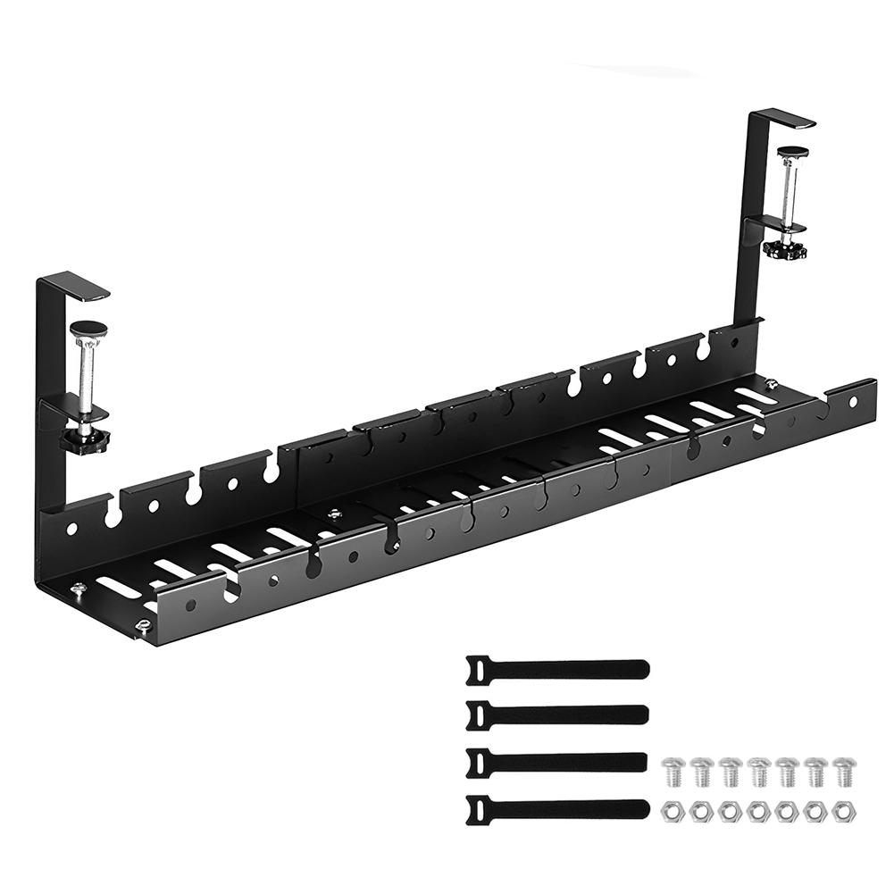 Under Desk Cable Management Cable Tray Desk Wire Organizer No Punching Kitchen Storage Accessories Retractable Strip Cord Holder