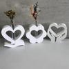 Silicone Resin Molds Charm Heart Small Vases Moulds Home Decors Craft Mold Making Small Vase Perfect for Plant Lovers