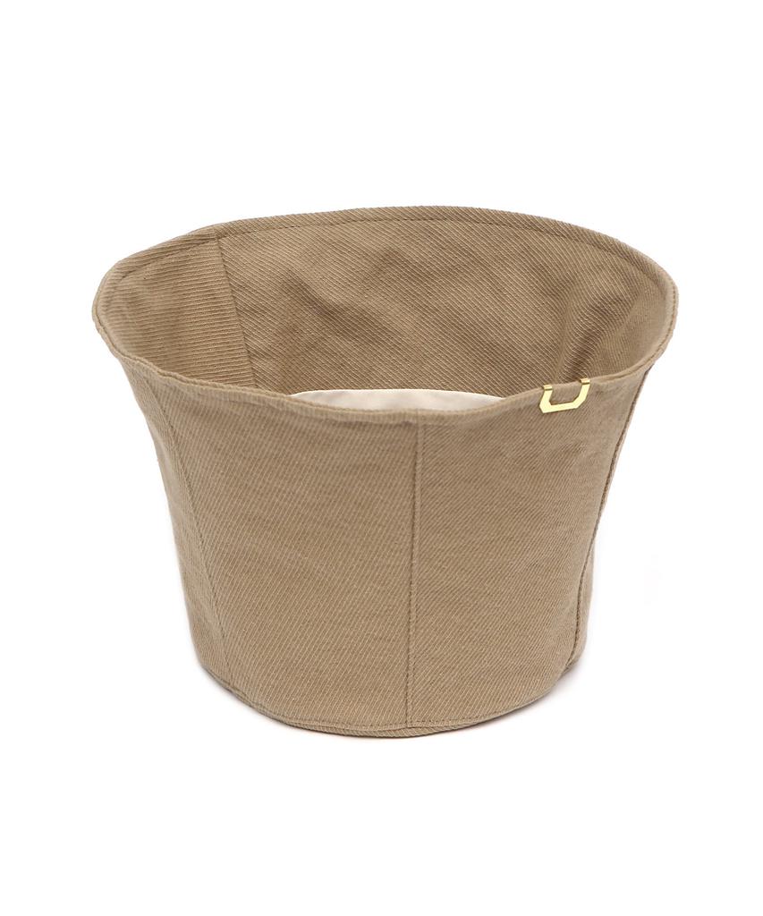 Eondeokeonteulolseutyudio Clip Label Cotton Twill Four Seasons Bucket Hat Stand Bucket / Bio H Twill / Desert