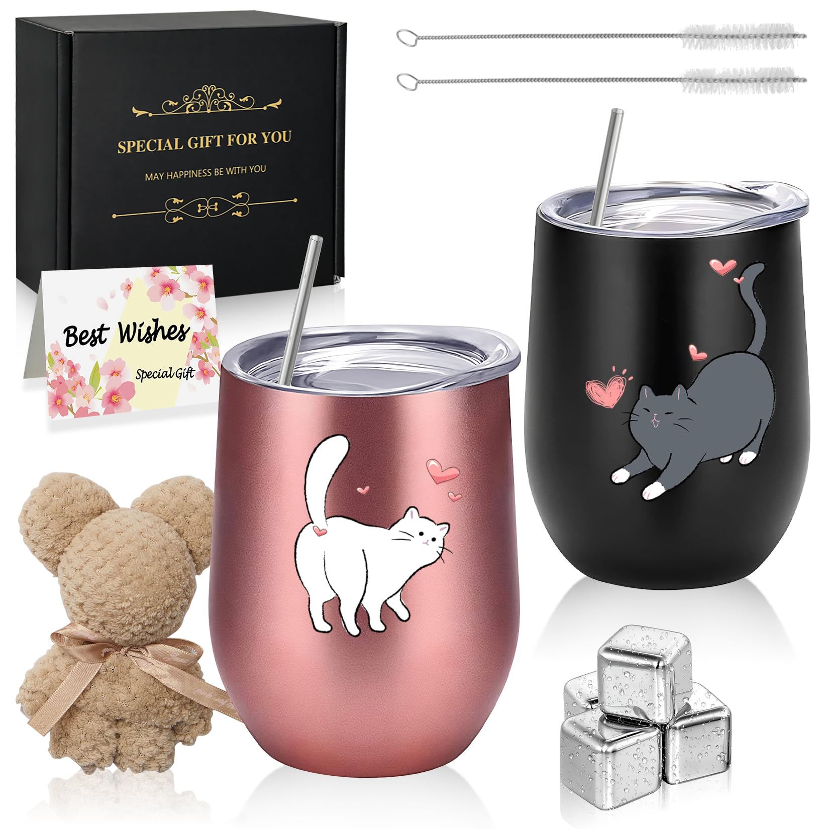 

Милая пара кошек, идеально подходящая в качестве подарка на день рождения для или женского пола. Эти практичные стаканы-термосы для кошек сохраняют напитки горячими или, что делает их отличным подарком для кошек. Эти чашки