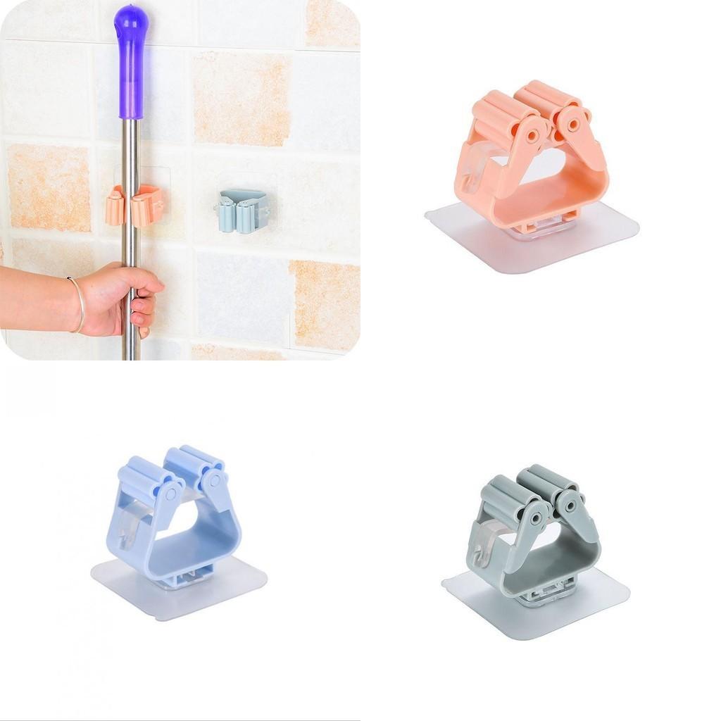 Versatile Wall Mounted Mop Organizer Holder With Durable Non-slip Design For Efficient Storage