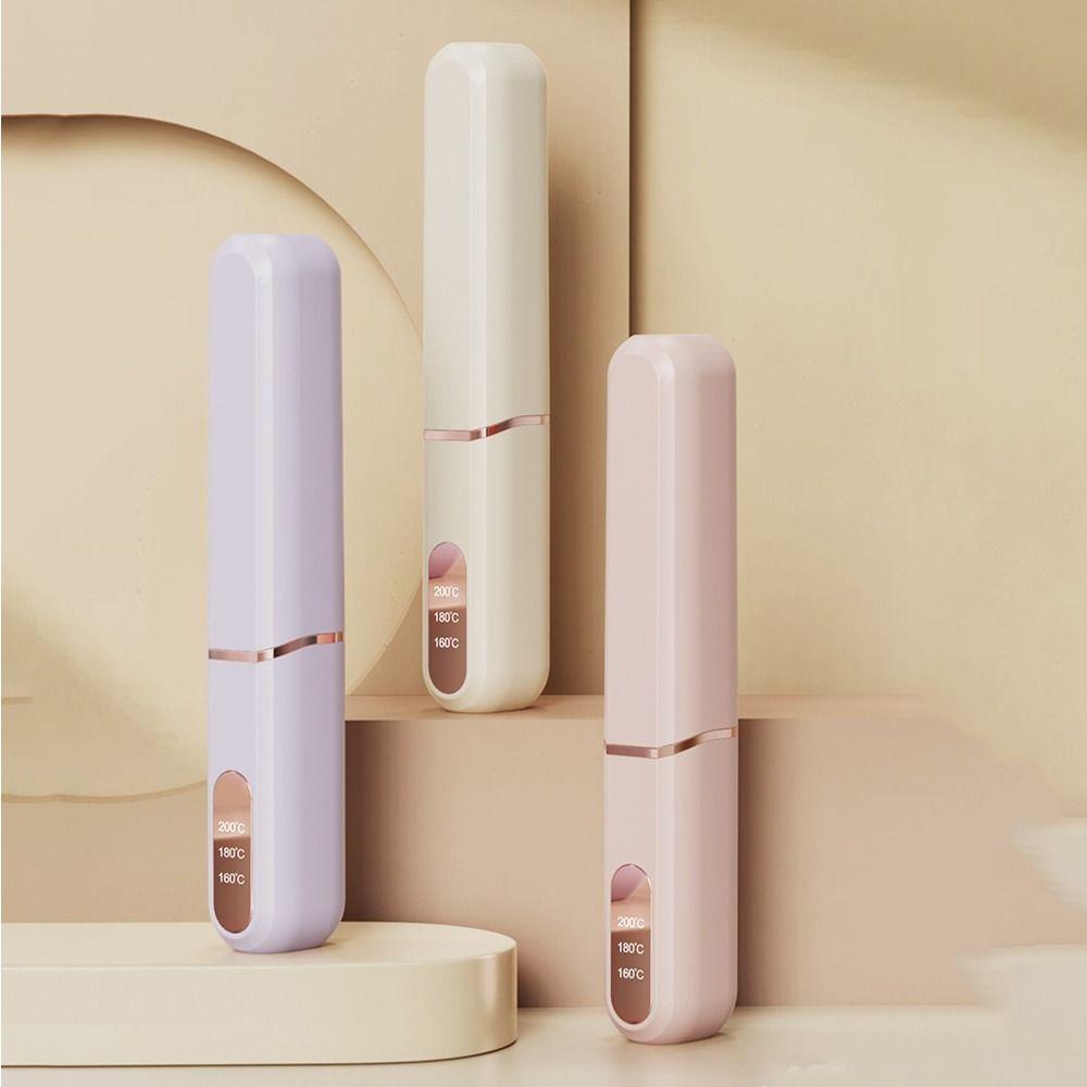 Wireless Electric Hair Straightener LCD Display Hair Styling Iron Hair Care