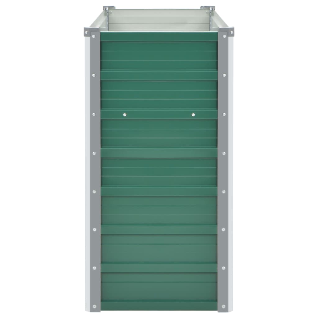 Garden Raised Bed Galvanized Steel 160 X 40 X 77 Cm Green