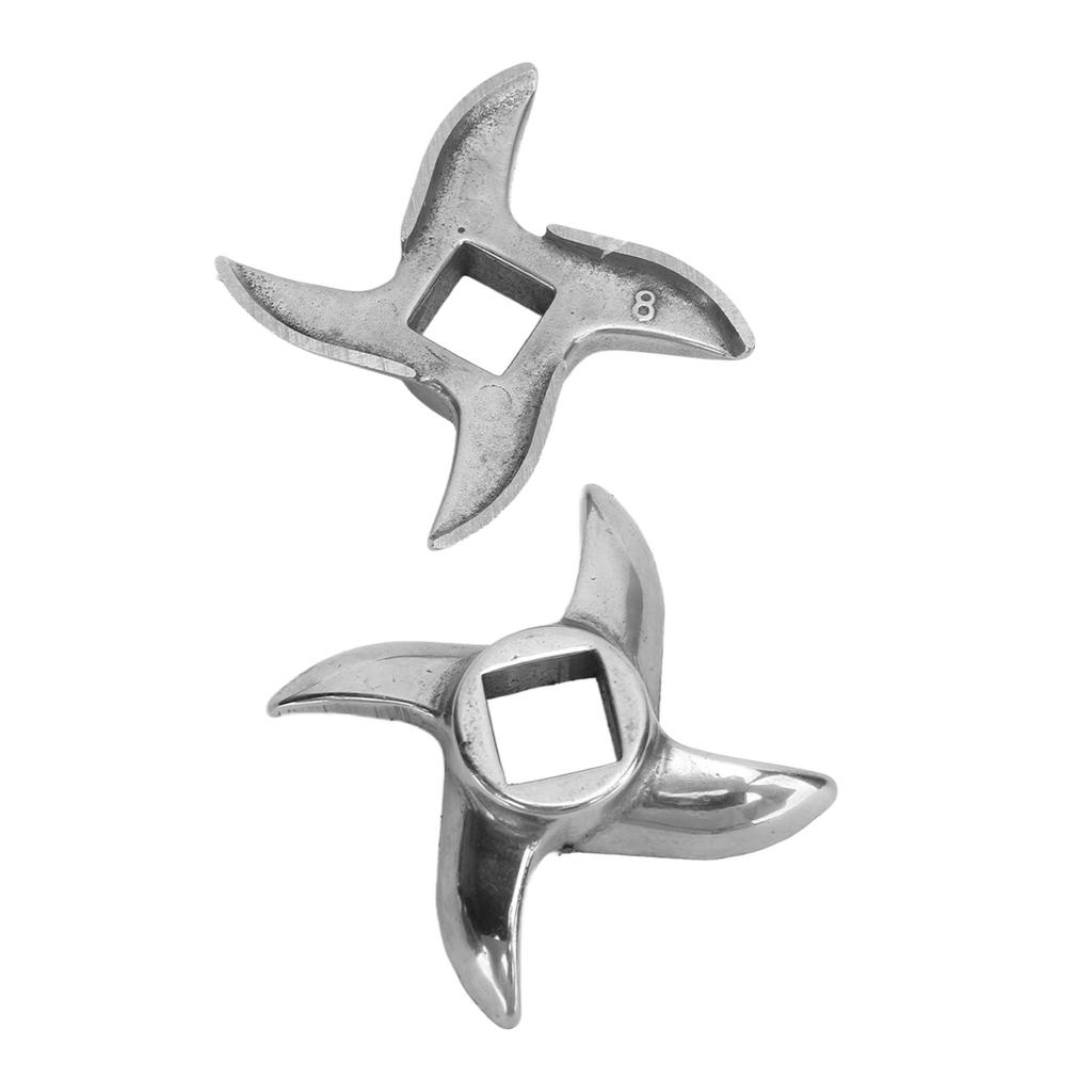 2 Pcs Meat Grinder Blades Stainless Steel Meat Grinding Blades Replacement Meat Mincer Blades