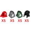 MOC Medieval Soldier Building Blocks King Beard Military Helmet Scarf Goggles Belt Cowboy Hat Duck Cap Mini Toys Bricks Gifts
