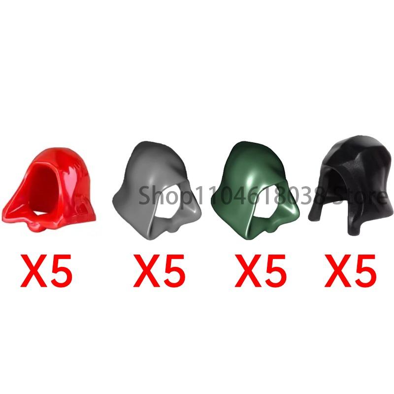 MOC Medieval Soldier Building Blocks King Beard Military Helmet Scarf Goggles Belt Cowboy Hat Duck Cap Mini Toys Bricks Gifts