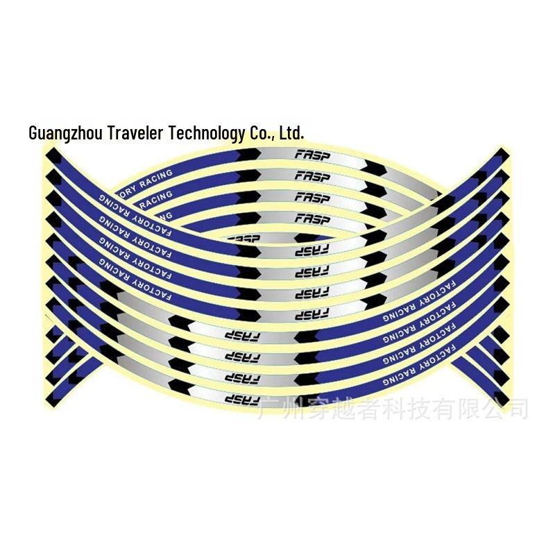 Reflecterende Velgtape 17"-18" voor Honda & Kawasaki Motorfiets- en Autovelgen