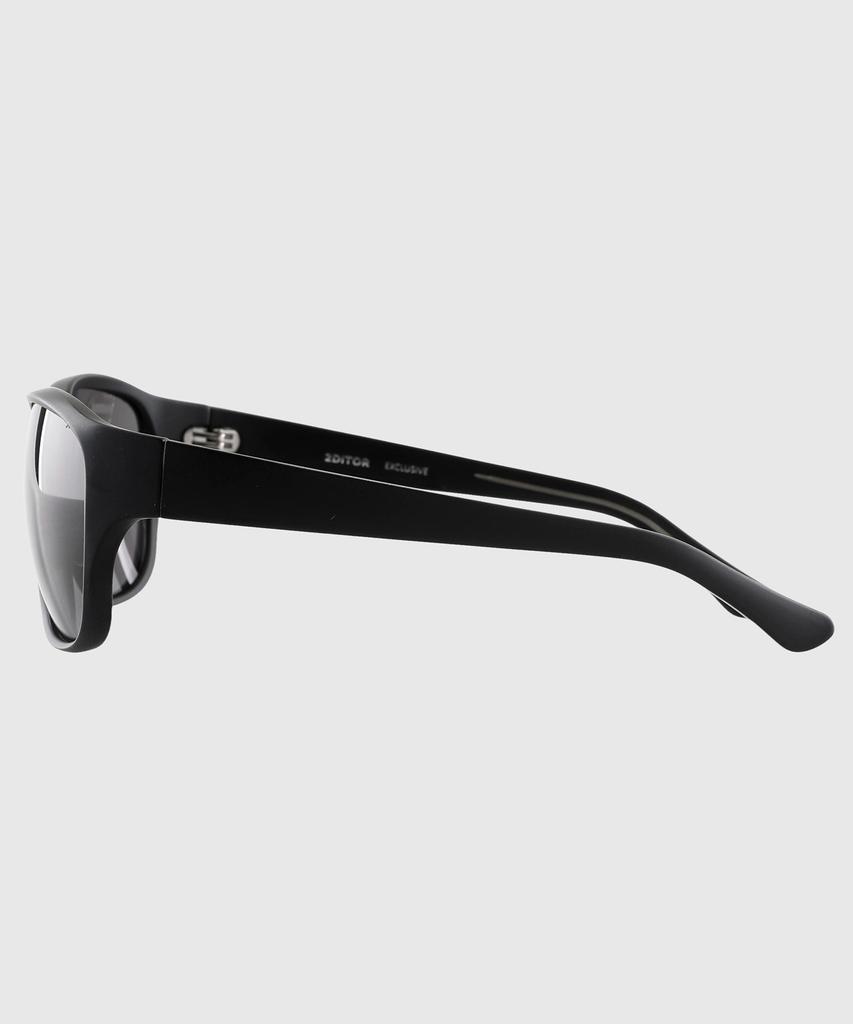 Tuditeo Vis Large Size Uv Protection Horn-Rimmed Running Sunglasses Nylon Lenses C2 Matte Black