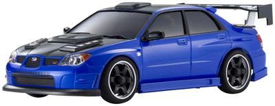 Kyosho ASC MA020 Subaru Impreza Wersja Aero z maską z włókna węglowego i metalicznym niebieskim nadwoziem MZP483BL Mini-Z -
